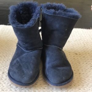 Blue ugg boots with bows